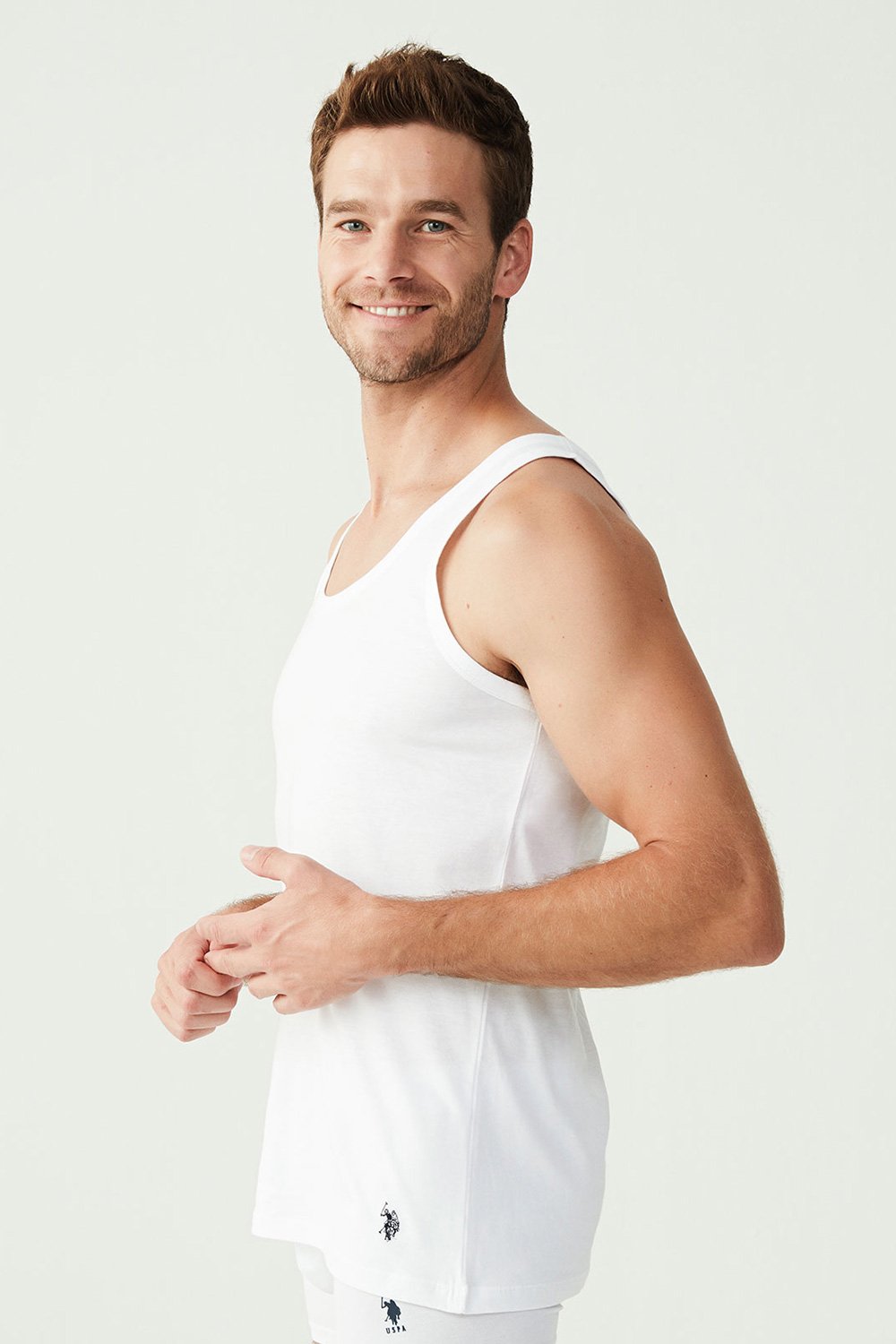 U.S. Polo Assn. Erkek Beyaz 2 Li Atlet2